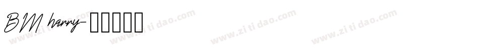 BM harry字体转换